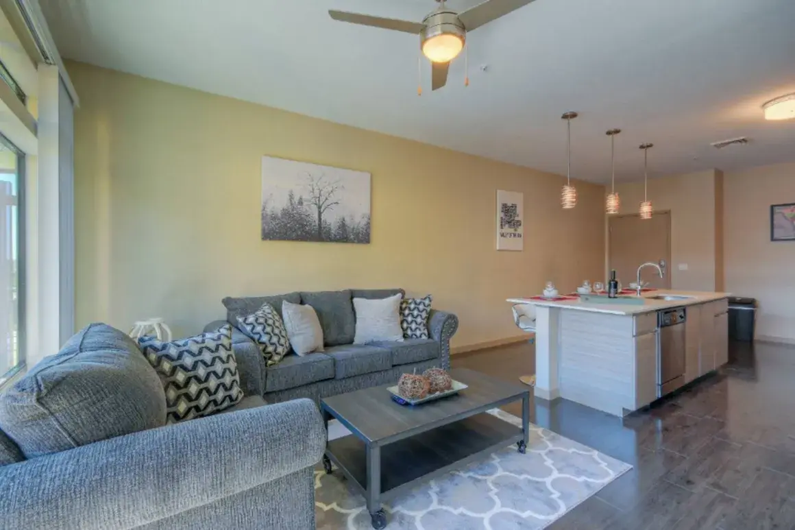 Apartment dining and kitchen